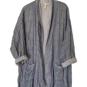 EUC Eileen Fisher Cotton Open Cardigan, One Size